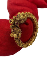Antique Golden Elephant Head Kada Bracelet For Women Bracelets